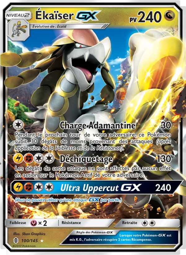 Carte Ékaïser GX de l'extension Gardiens Ascendants, numéro 100/145