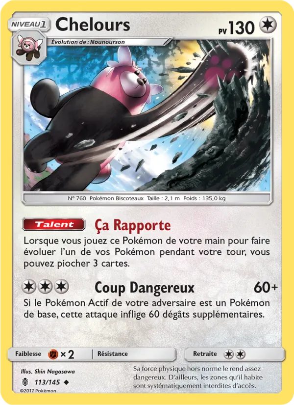Carte Chelours de l'extension Gardiens Ascendants, numéro 113/145