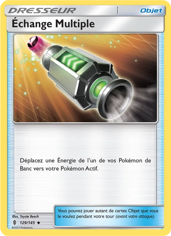 Carte Échange Multiple de l'extension Gardiens Ascendants, numéro 129/145