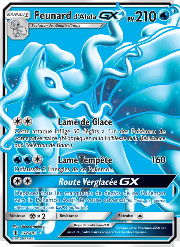 Carte Feunard d’Alola GX de l'extension Gardiens Ascendants, numéro 132/145