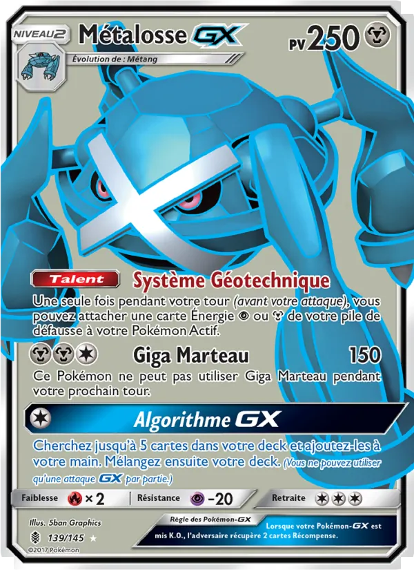 Carte Métalosse GX de l'extension Gardiens Ascendants, numéro 139/145