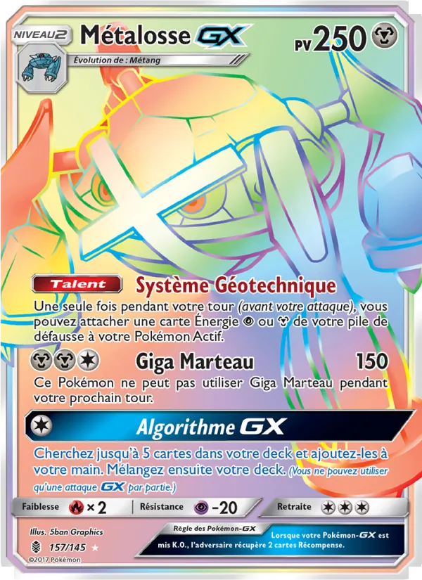 Carte Métalosse GX de l'extension Gardiens Ascendants, numéro 157/145
