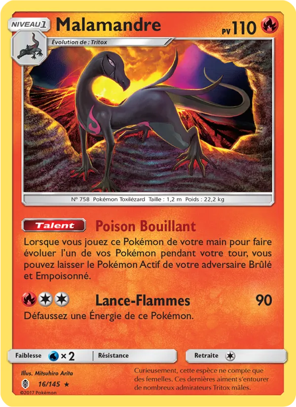 Carte Malamandre de l'extension Gardiens Ascendants, numéro 16/145