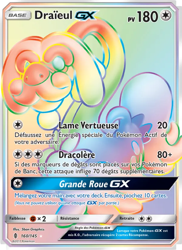 Carte Draïeul GX de l'extension Gardiens Ascendants, numéro 160/145