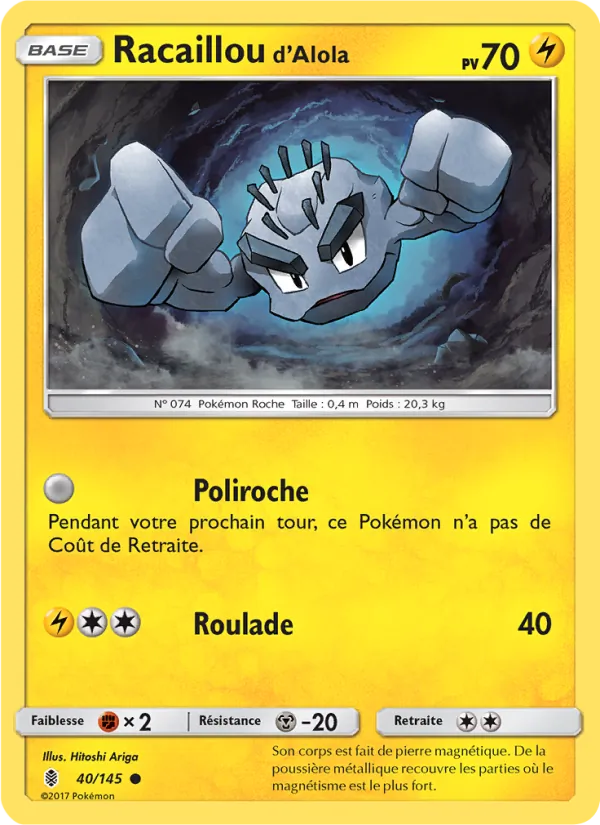 Carte Racaillou d’Alola de l'extension Gardiens Ascendants, numéro 40/145