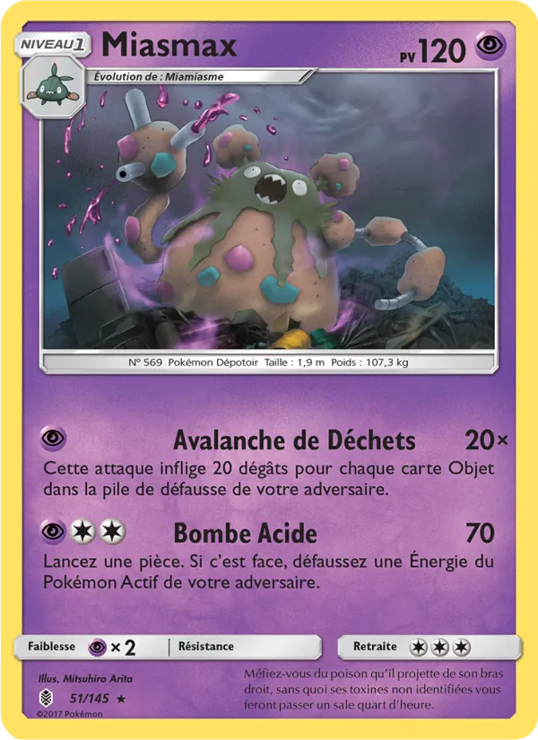 Carte Miasmax de l'extension Gardiens Ascendants, numéro 51/145