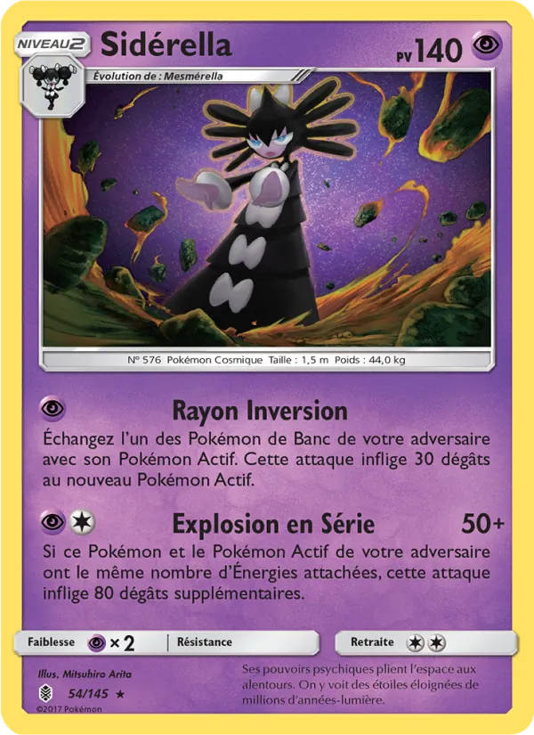 Carte Sidérella de l'extension Gardiens Ascendants, numéro 54/145