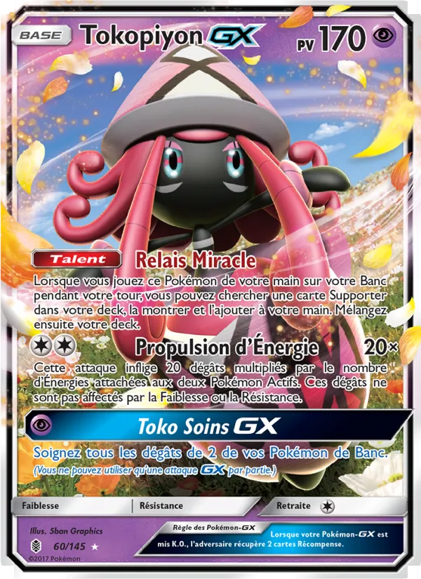 Carte Tokopiyon GX de l'extension Gardiens Ascendants, numéro 60/145