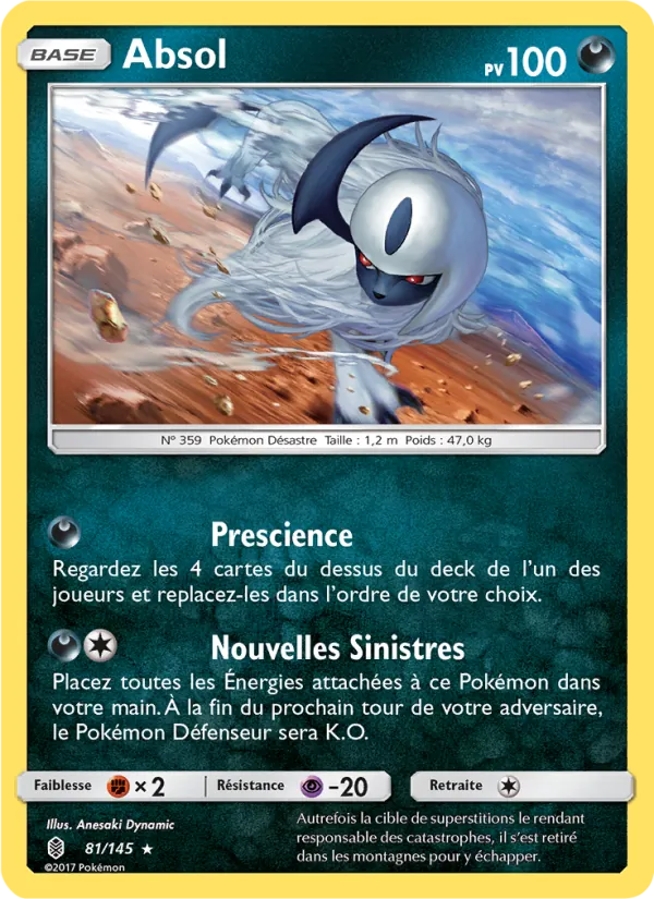Carte Absol de l'extension Gardiens Ascendants, numéro 81/145