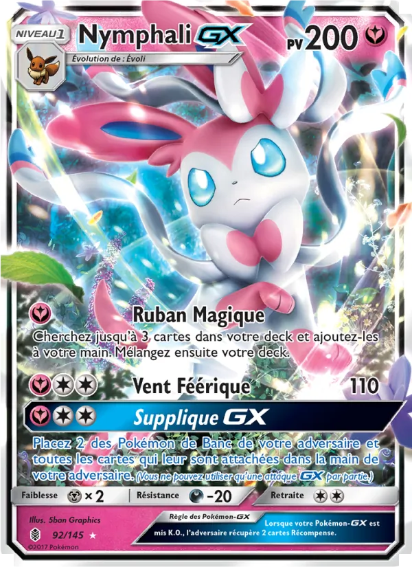 Carte Nymphali GX de l'extension Gardiens Ascendants, numéro 92/145