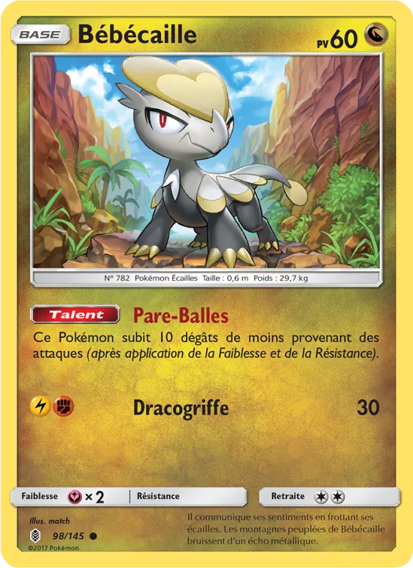 Carte Bébécaille de l'extension Gardiens Ascendants, numéro 98/145