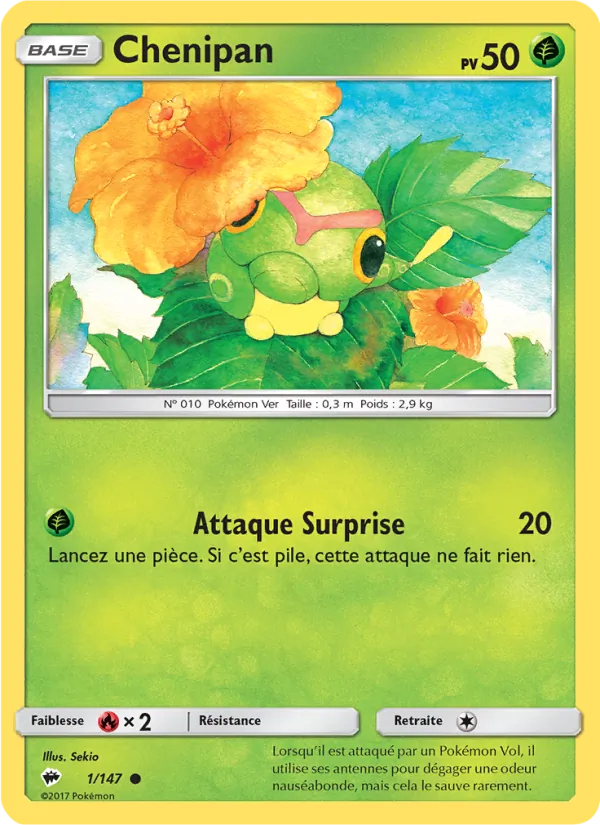Carte Chenipan de l'extension Ombres Ardentes, numéro 1/147
