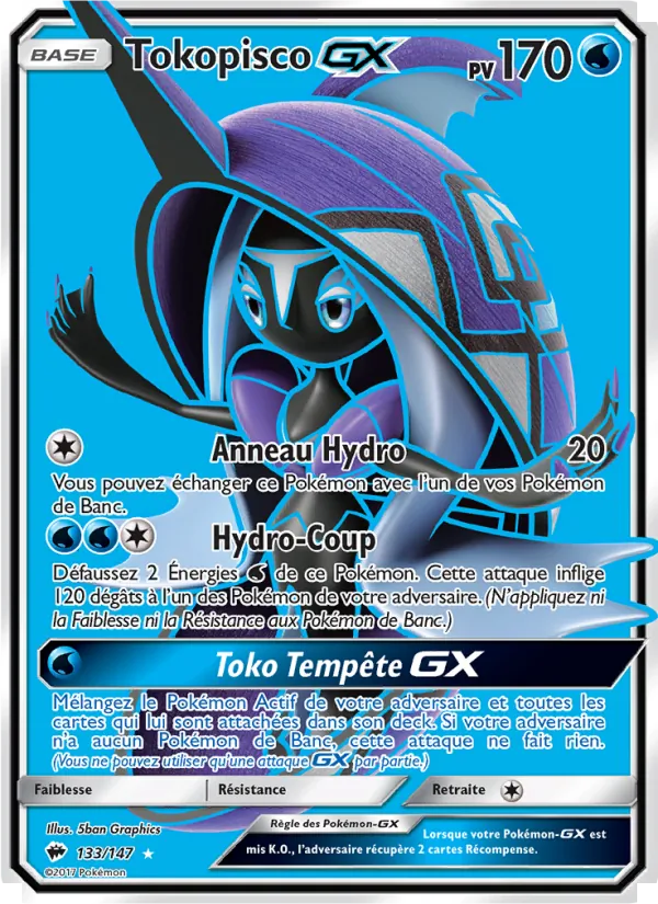 Carte Tokopisco GX de l'extension Ombres Ardentes, numéro 133/147