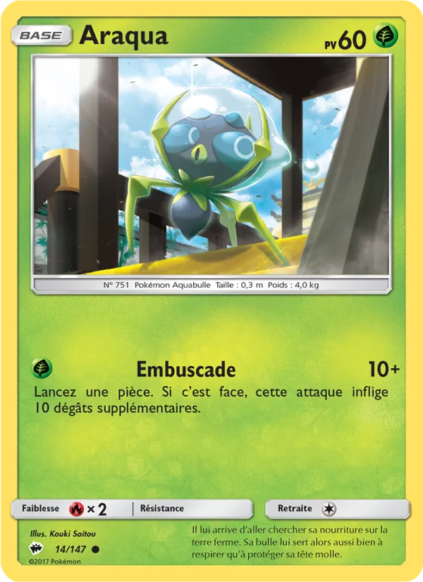 Carte Araqua de l'extension Ombres Ardentes, numéro 14/147