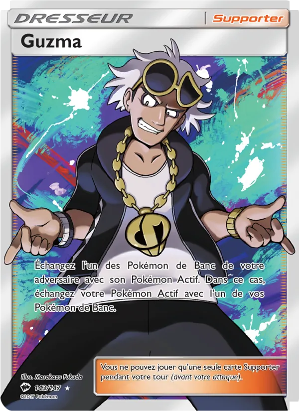 Carte Guzma de l'extension Ombres Ardentes, numéro 143/147