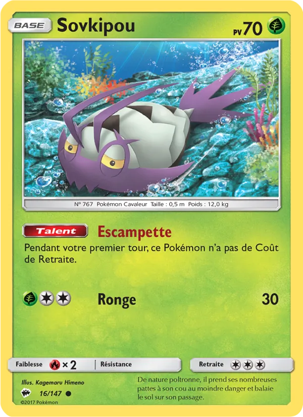 Carte Sovkipou de l'extension Ombres Ardentes, numéro 16/147