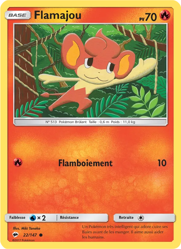 Carte Flamajou de l'extension Ombres Ardentes, numéro 22/147