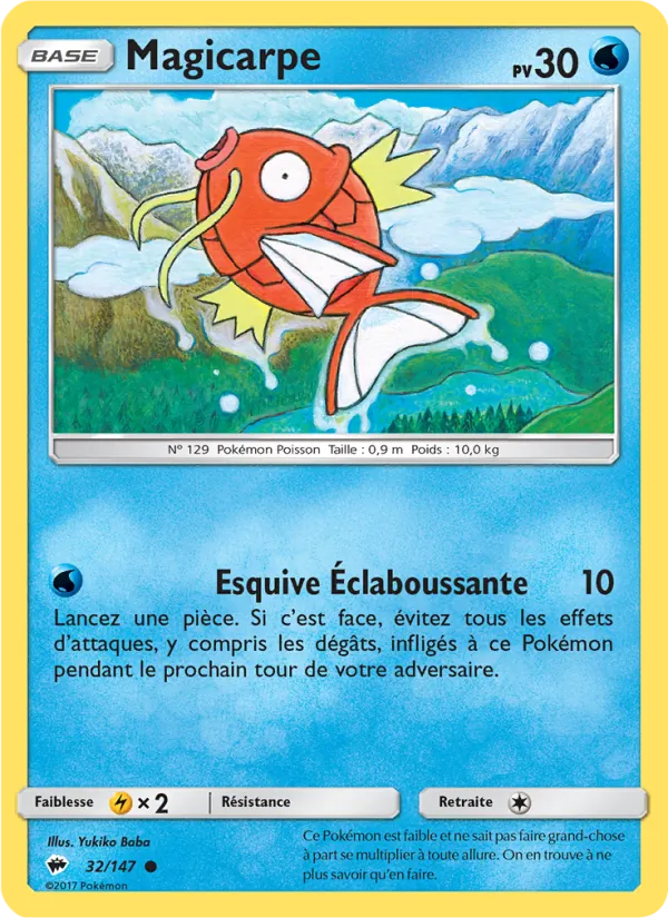 Carte Magicarpe de l'extension Ombres Ardentes, numéro 32/147