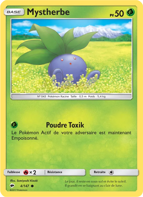 Carte Mystherbe de l'extension Ombres Ardentes, numéro 4/147