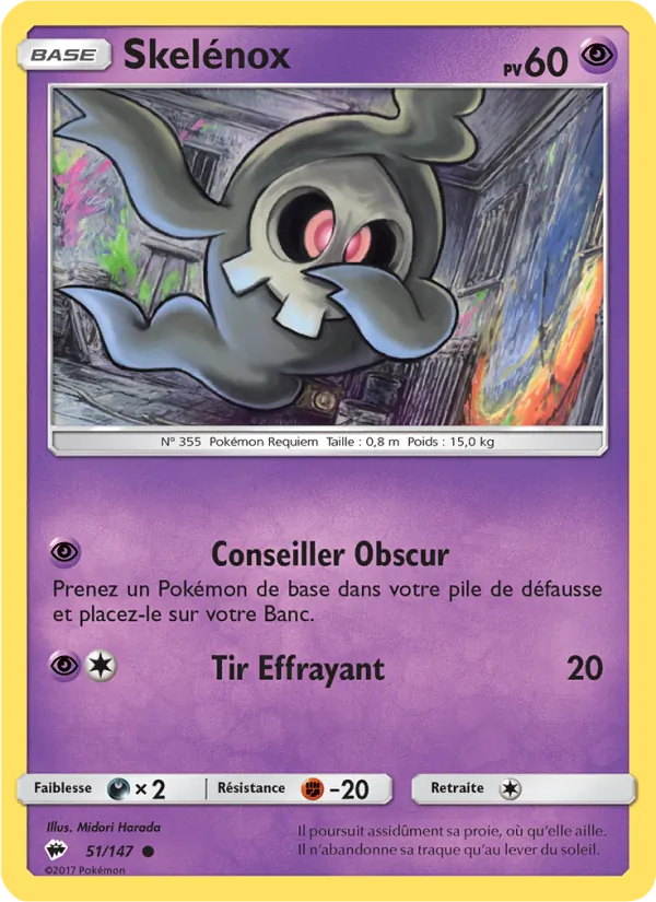 Carte Skelénox de l'extension Ombres Ardentes, numéro 51/147