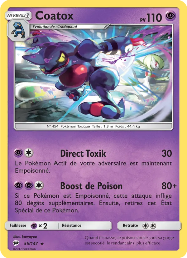 Carte Coatox de l'extension Ombres Ardentes, numéro 55/147