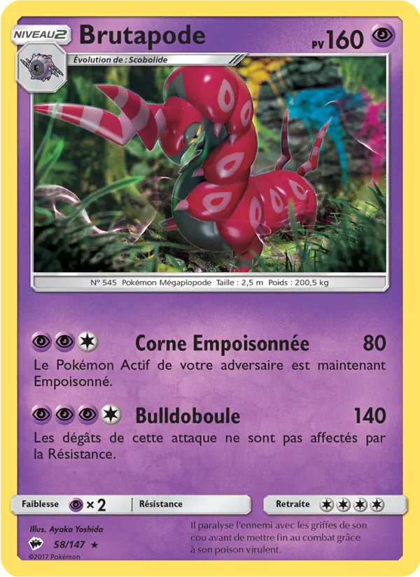 Carte Brutapode de l'extension Ombres Ardentes, numéro 58/147