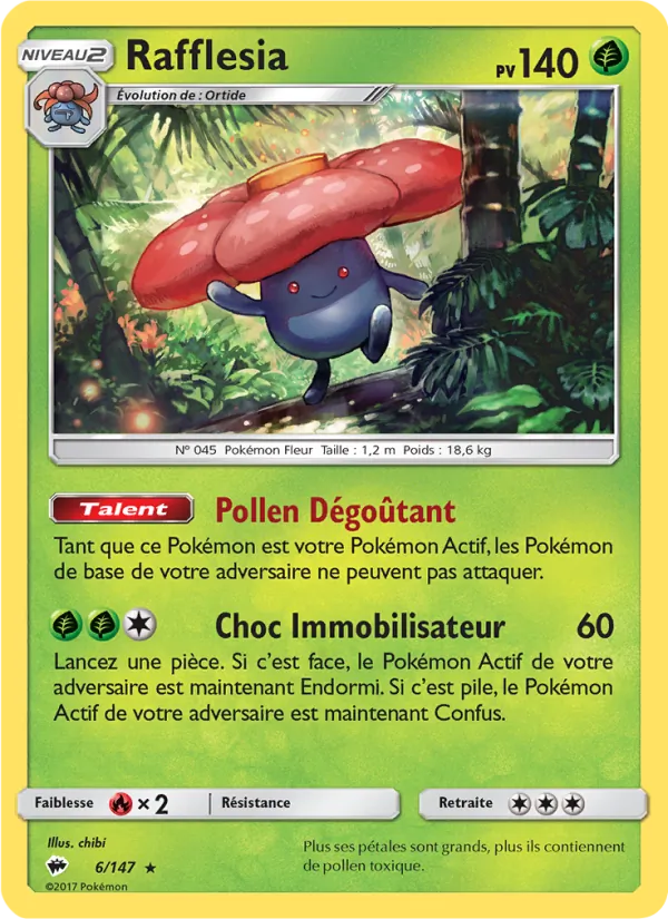 Carte Rafflesia de l'extension Ombres Ardentes, numéro 6/147