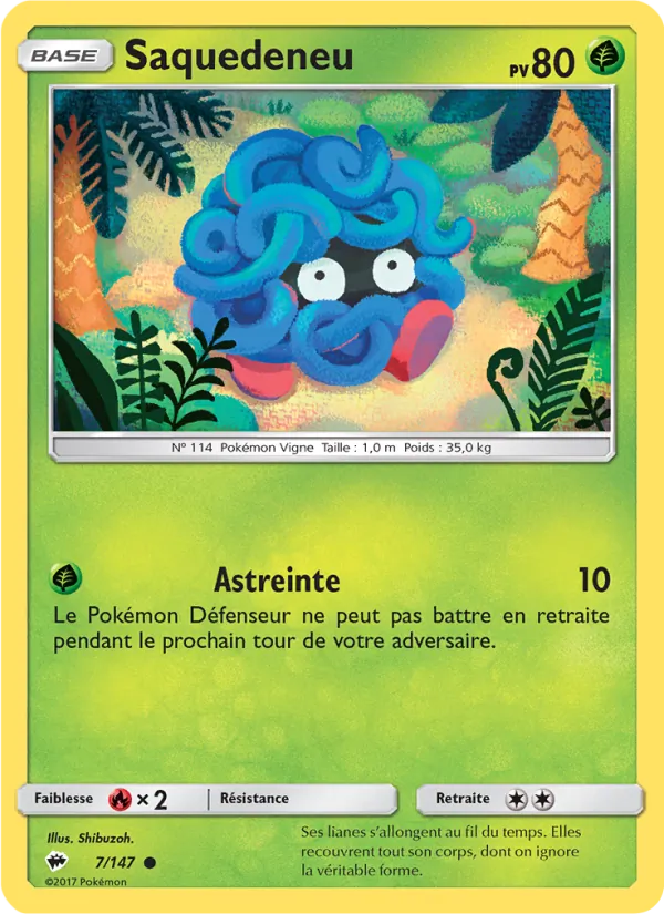 Carte Saquedeneu de l'extension Ombres Ardentes, numéro 7/147
