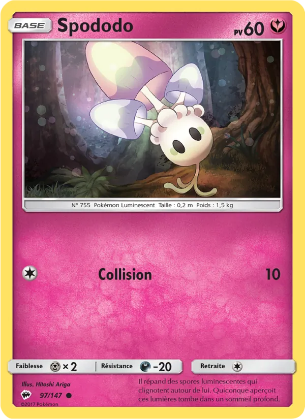 Carte Spododo de l'extension Ombres Ardentes, numéro 97/147