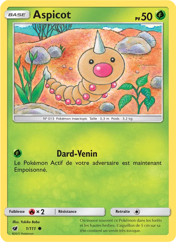 Carte Aspicot de l'extension Invasion Carmin, numéro 1/111