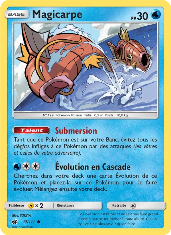 Carte Magicarpe de l'extension Invasion Carmin, numéro 17/111