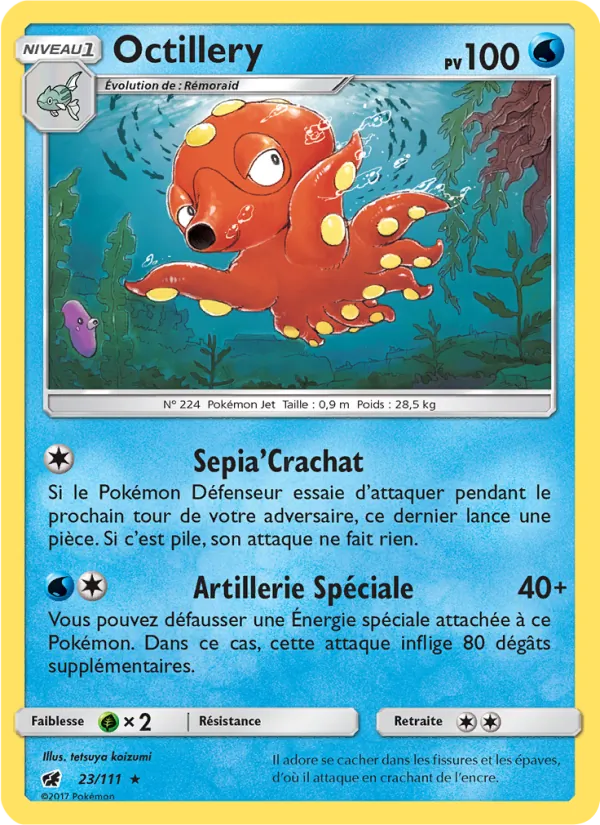Carte Octillery de l'extension Invasion Carmin, numéro 23/111