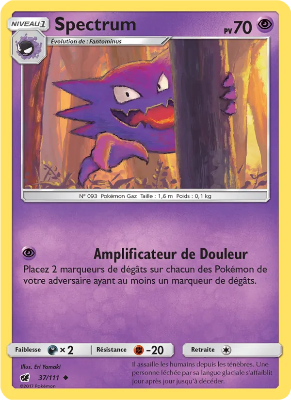 Carte Spectrum de l'extension Invasion Carmin, numéro 37/111