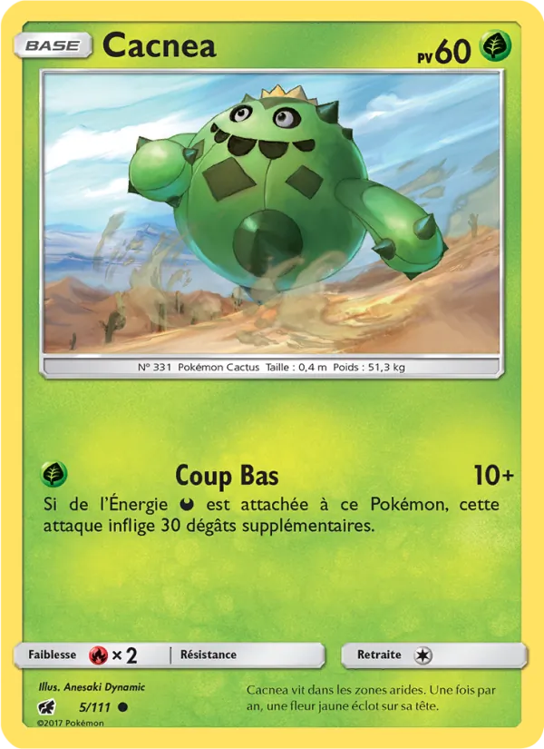 Carte Cacnea de l'extension Invasion Carmin, numéro 5/111