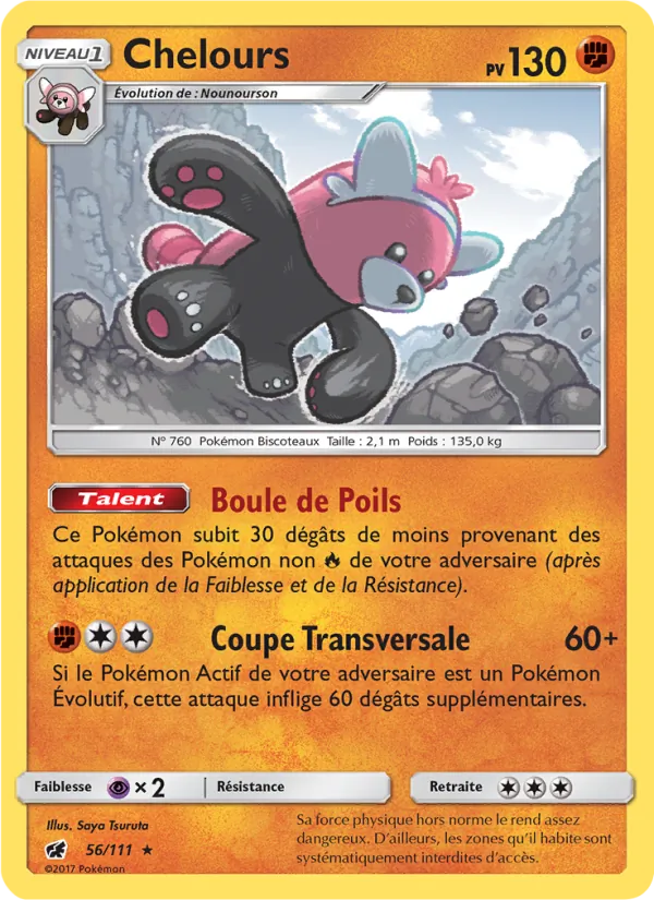 Carte Chelours de l'extension Invasion Carmin, numéro 56/111