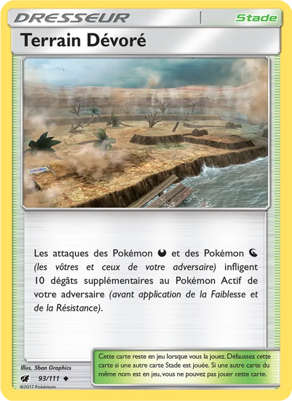 Carte Terrain Dévoré de l'extension Invasion Carmin, numéro 93/111