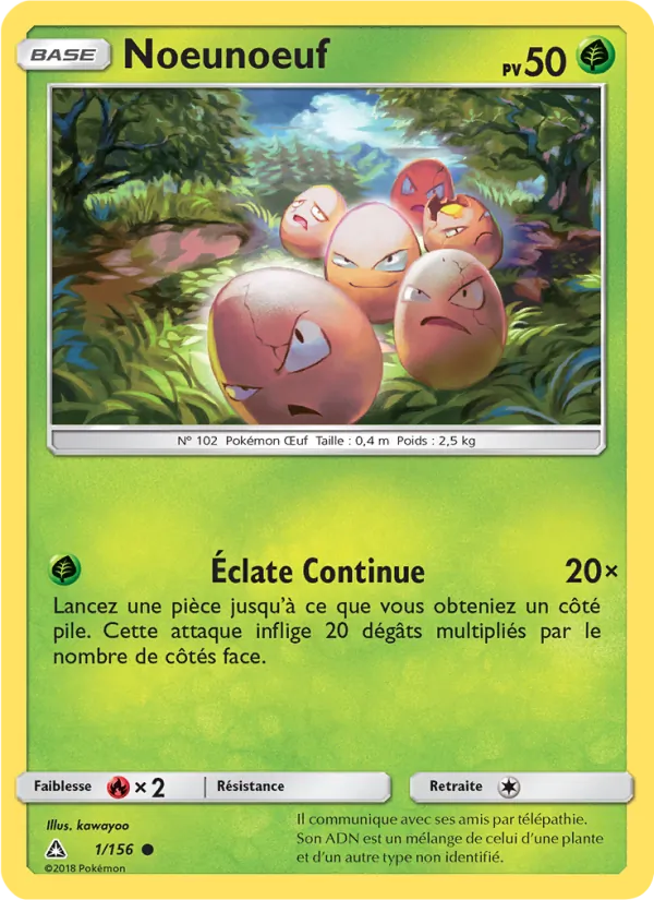 Carte Noeunoeuf de l'extension Ultra-Prisme, numéro 1/156
