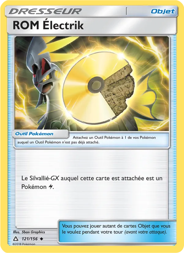 Carte ROM Électrik de l'extension Ultra-Prisme, numéro 121/156
