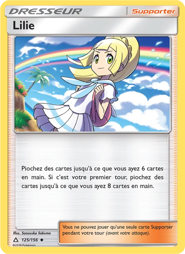 Carte Lilie de l'extension Ultra-Prisme, numéro 125/156
