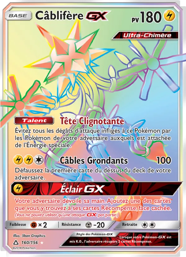 Carte Câblifère GX de l'extension Ultra-Prisme, numéro 160/156
