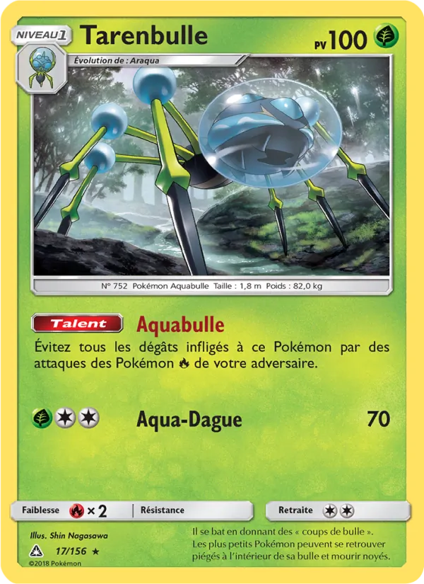 Carte Tarenbulle de l'extension Ultra-Prisme, numéro 17/156