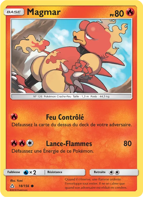 Carte Magmar de l'extension Ultra-Prisme, numéro 18/156