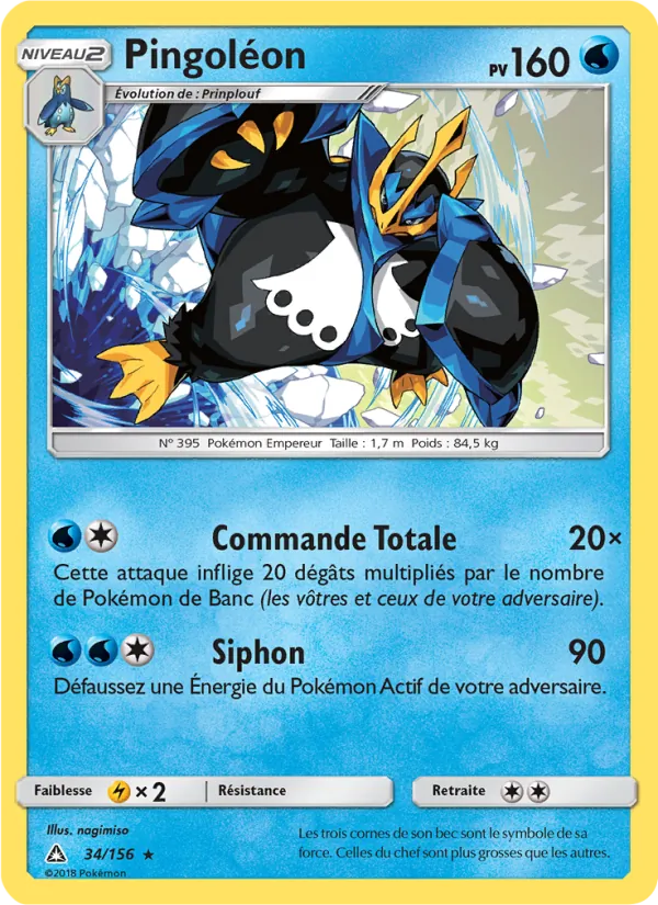 Carte Pingoléon de l'extension Ultra-Prisme, numéro 34/156