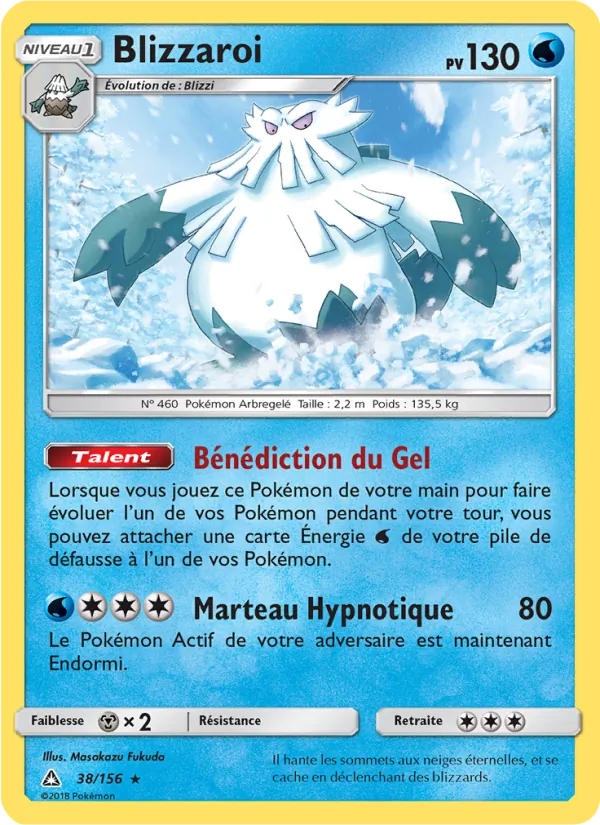 Carte Blizzaroi de l'extension Ultra-Prisme, numéro 38/156