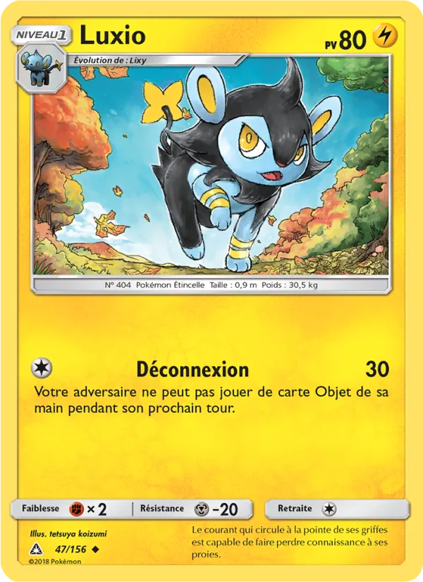 Carte Luxio de l'extension Ultra-Prisme, numéro 47/156