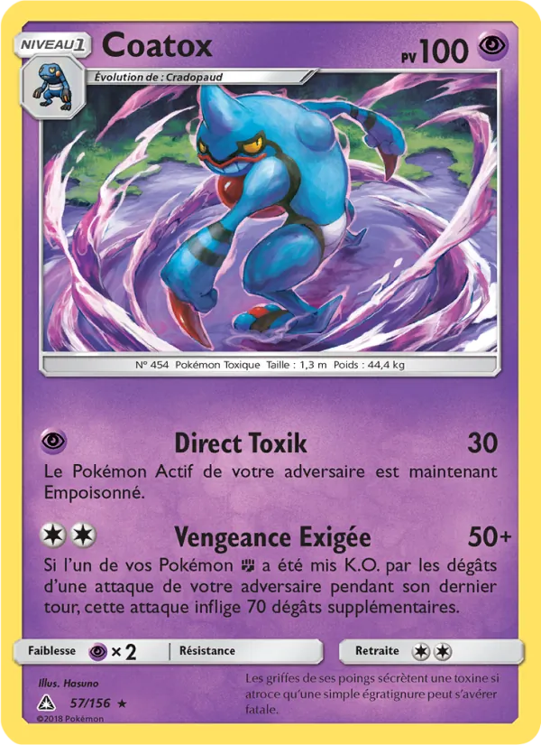 Carte Coatox de l'extension Ultra-Prisme, numéro 57/156