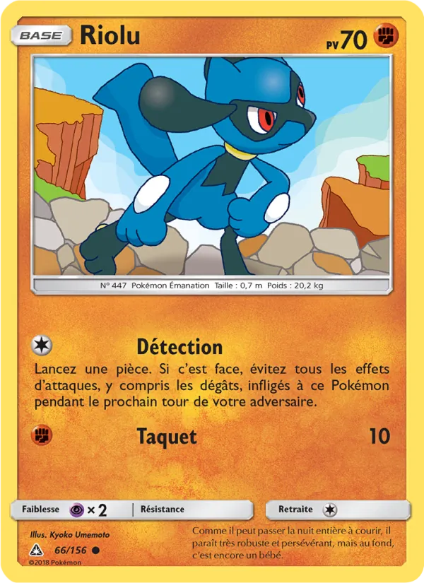 Carte Riolu de l'extension Ultra-Prisme, numéro 66/156