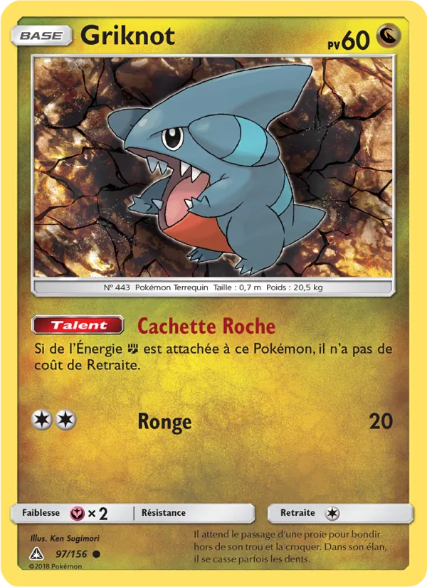Carte Griknot de l'extension Ultra-Prisme, numéro 97/156