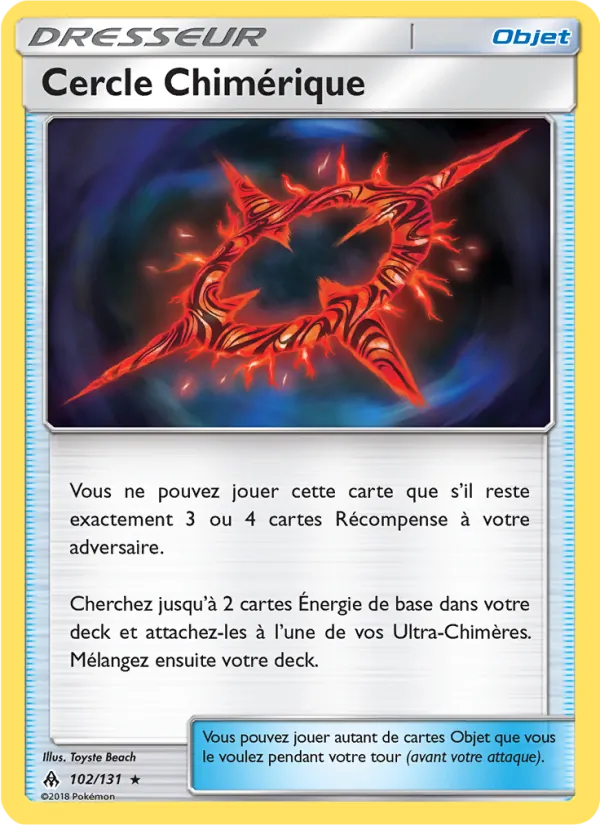 Carte Cercle Chimérique de l'extension Lumière Interdite, numéro 102/131