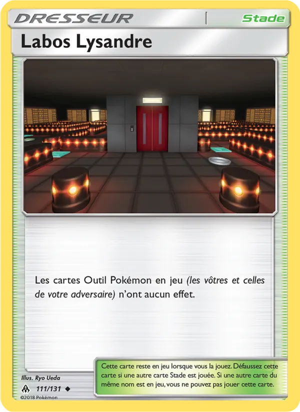 Carte Labos Lysandre de l'extension Lumière Interdite, numéro 111/131